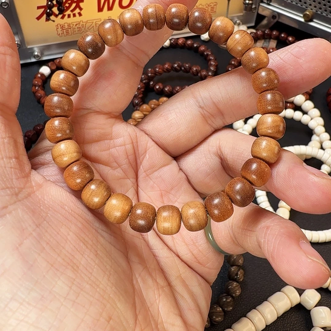 檀香木手串/手链老山檀焦糖7*8老型单圈