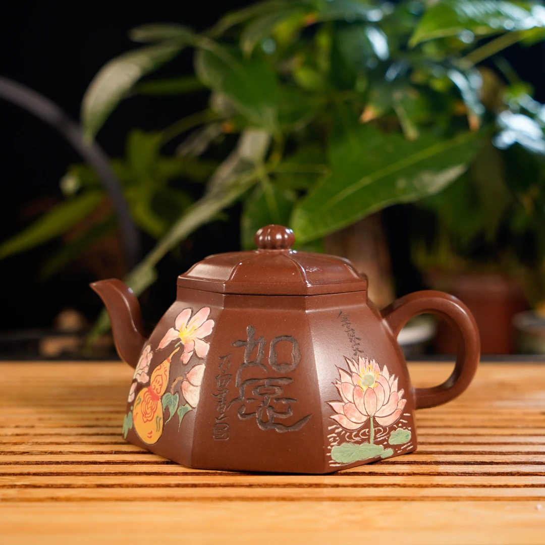 XYY-010   许燕   宜兴手工紫砂  八方如愿