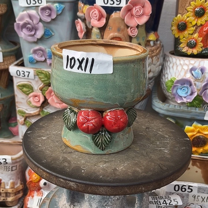粗陶材质多肉花盆