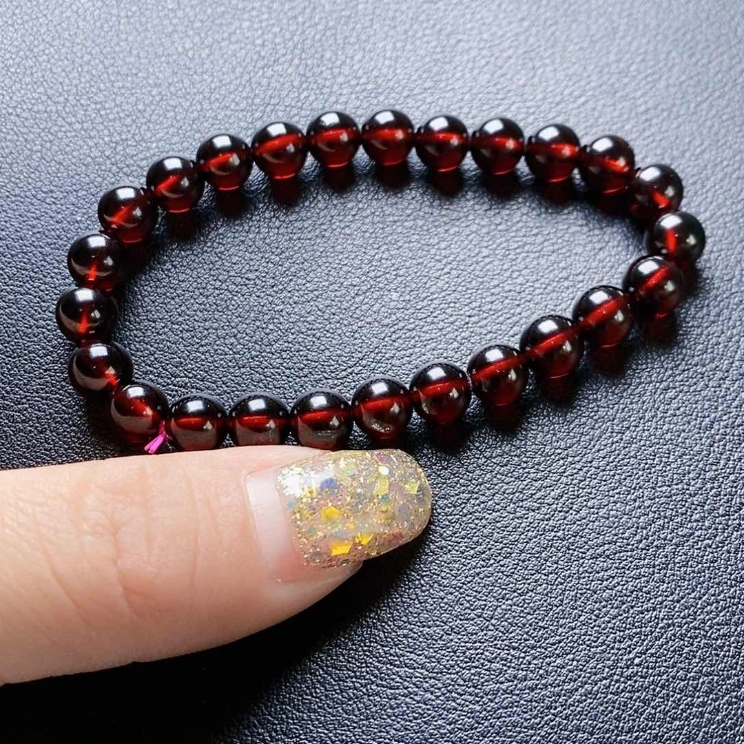 石榴石手链未镶嵌7.0单圈