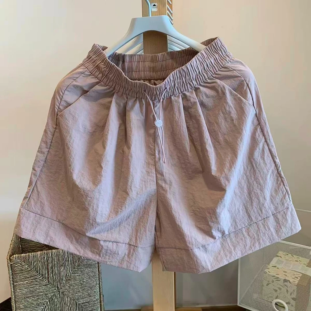 女士高腰宽松A字冰感短裤2406