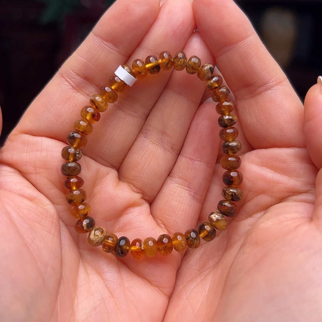 琥珀裸石未镶嵌抚顺琥珀30404-1。6m m