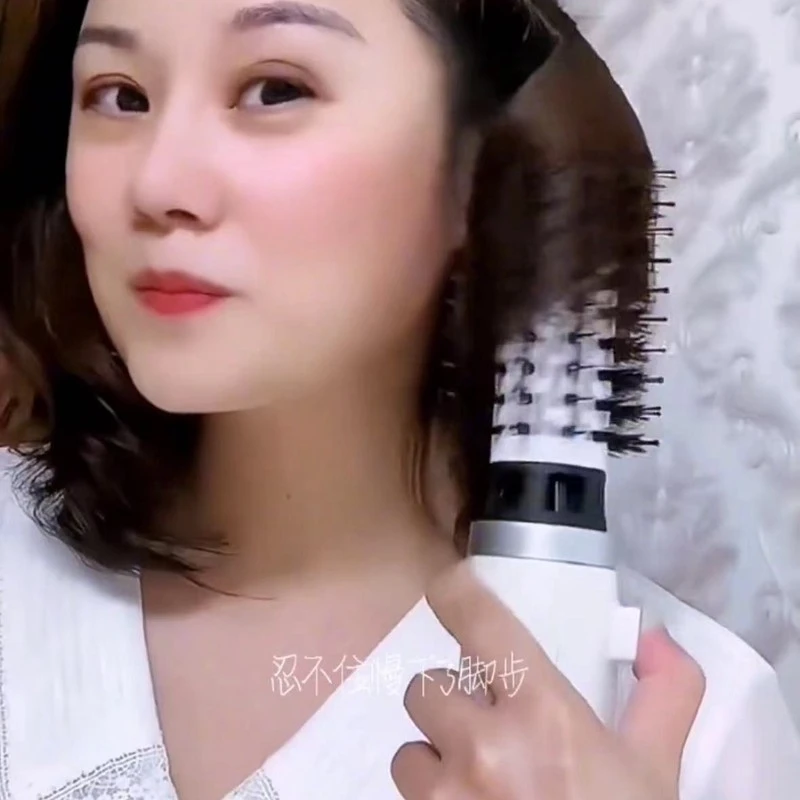 精品韩式吹风梳吹梳一体电吹风机梳子卷发棒二合一直发梳造型神器