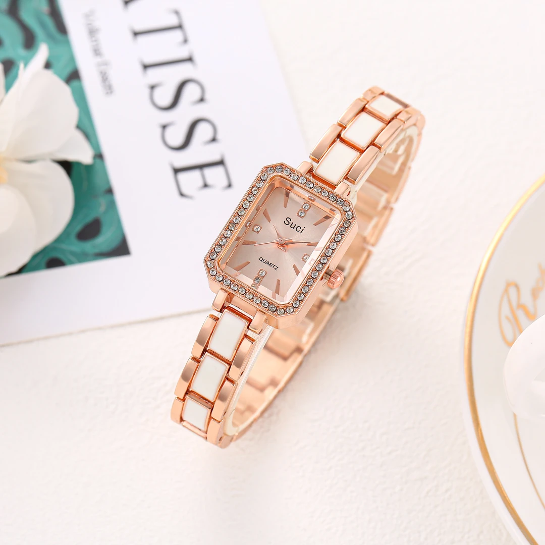 万达专柜直发玫金手链手表女士小众轻奢百搭潮流简约精致腕表c26