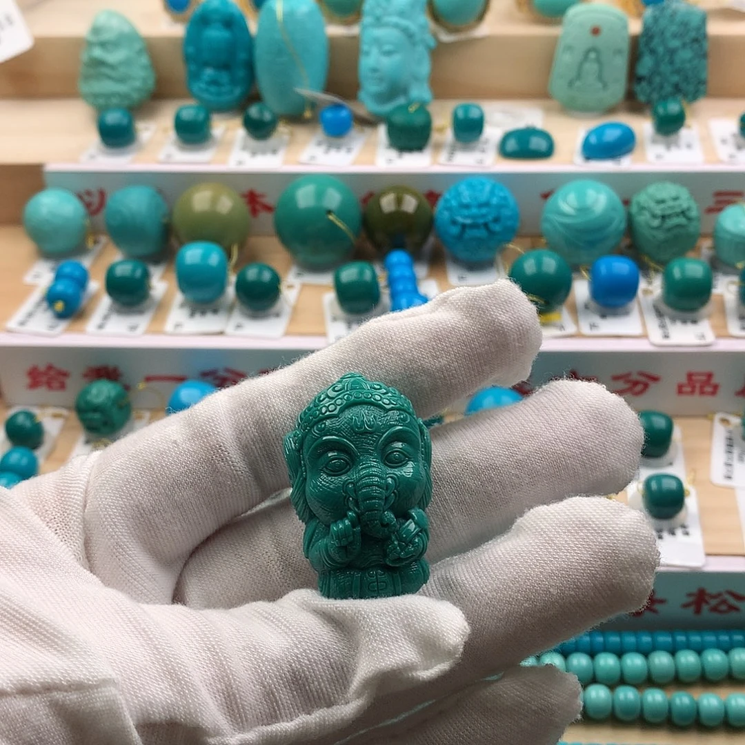 绿松石未镶嵌配饰