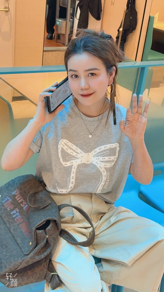 公主风显瘦百搭芭比风设计感网红T恤短袖