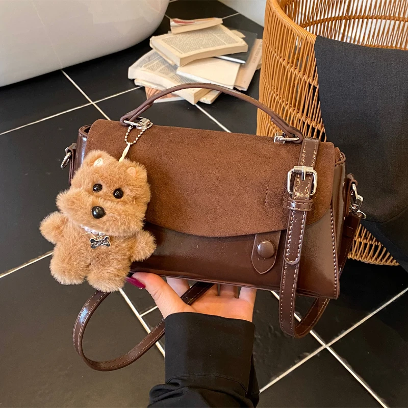 小众手提包包女2025秋冬新款磨砂时尚单肩小拎包高级感通勤斜挎