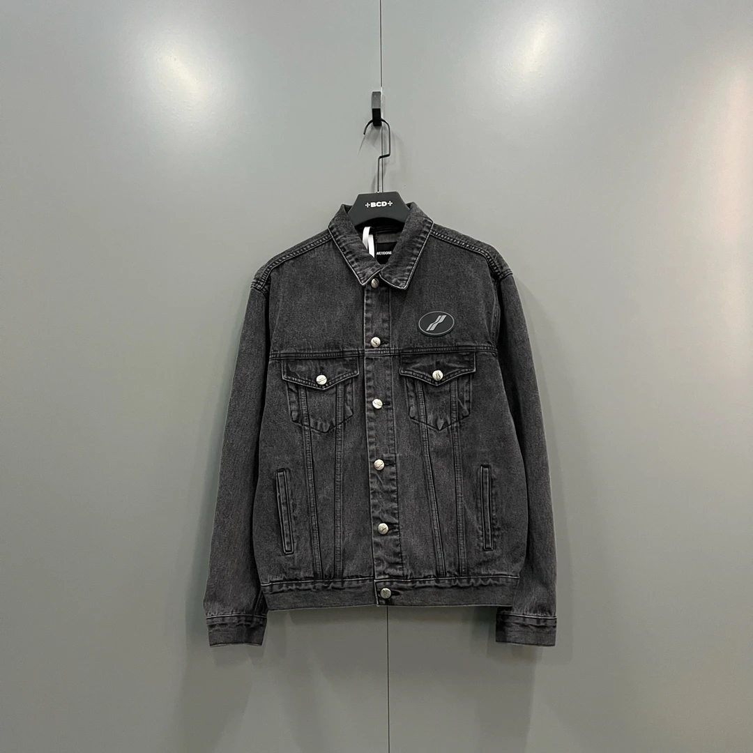 95新 WE11 DONE （jp）225格雷系牛仔夹克 S码