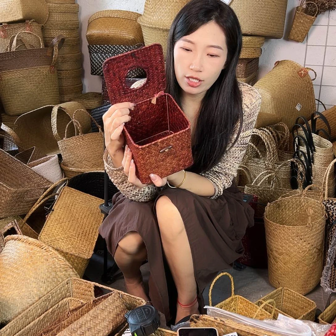 草编草编包/草编收纳盒微瑕疵