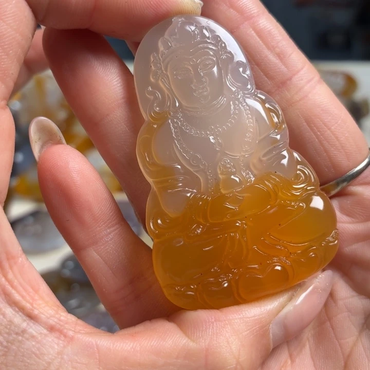 玛瑙/玉髓未镶嵌吊坠(不含链)