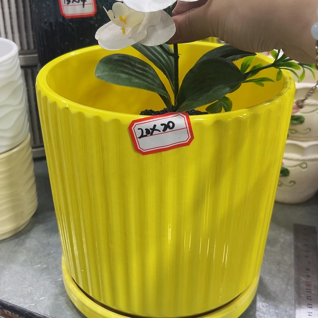 外贸尾单陶瓷花盆凑10米包邮