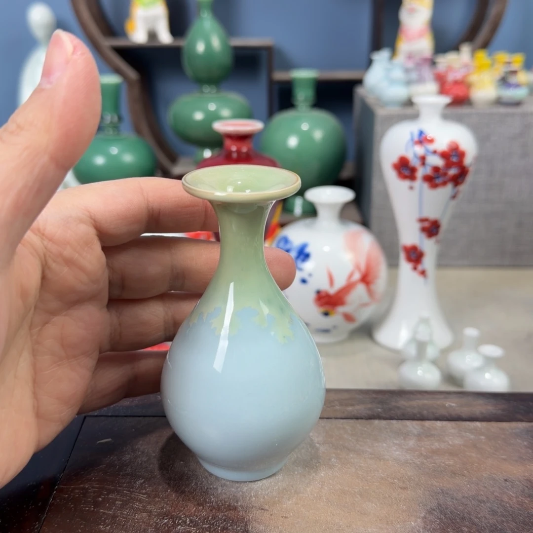 陶瓷手工小花器摆件