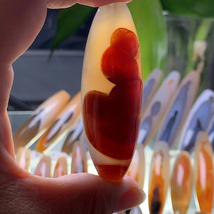 未镶嵌玛瑙/玉髓珠宝半成品25