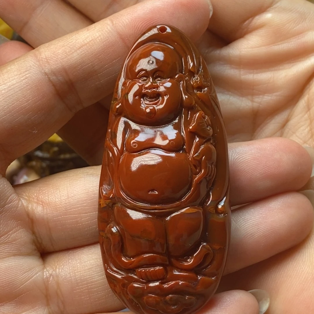 玛瑙/玉髓颈饰未镶嵌战国红