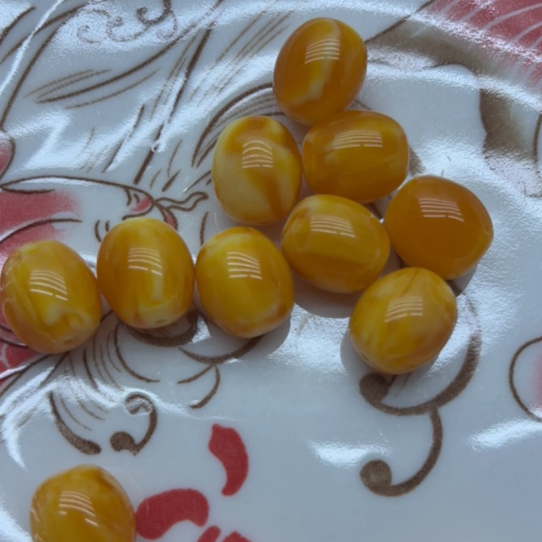 W13琥珀蜜蜡14mm单珠