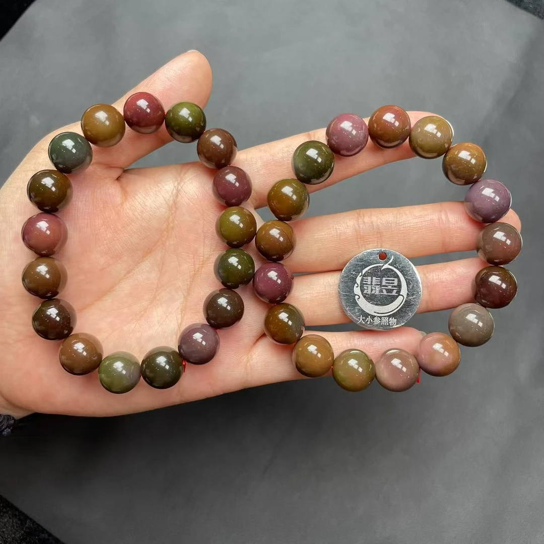 翡昱-N25-37840-624-盐源玛瑙手串-/约12+/约17颗/多样性发其一-C