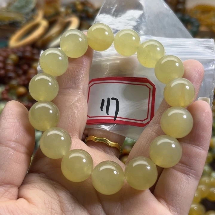 未镶嵌蛇纹石玉手链