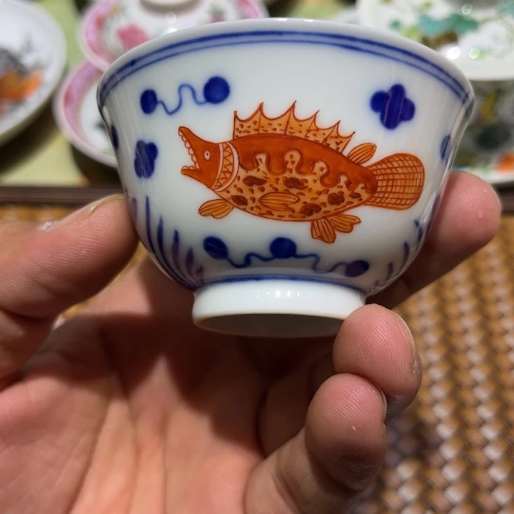 纯手绘精品盖碗杯