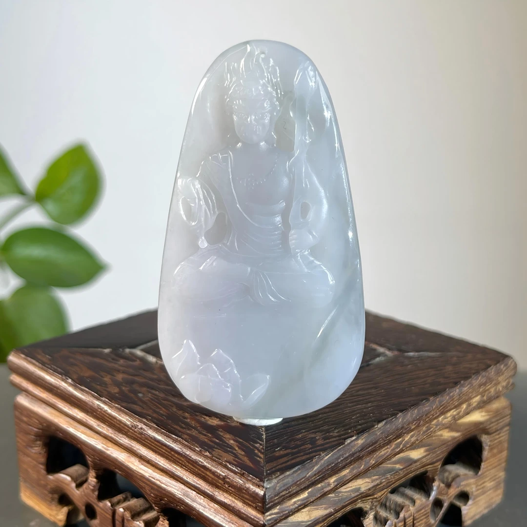 JXB17-50   天然缅甸翡翠A货  不动明王