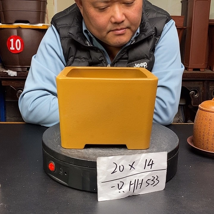 紫砂花盆货号一只HH533