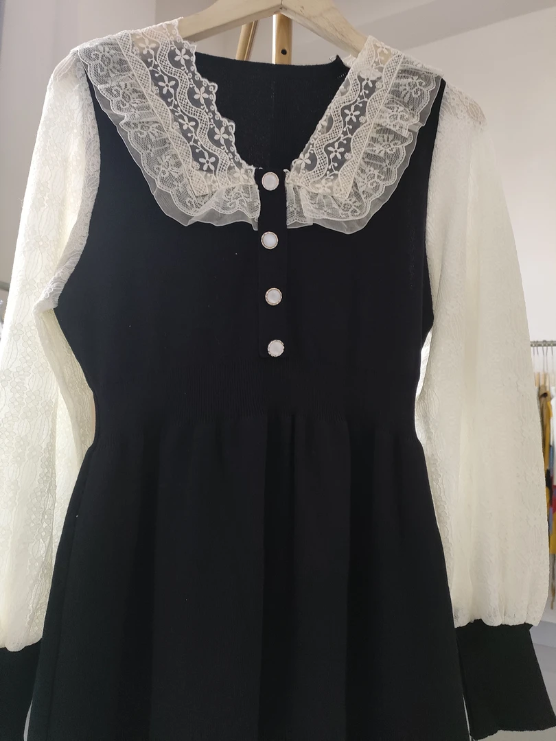 2025年新款针织中长款连衣裙