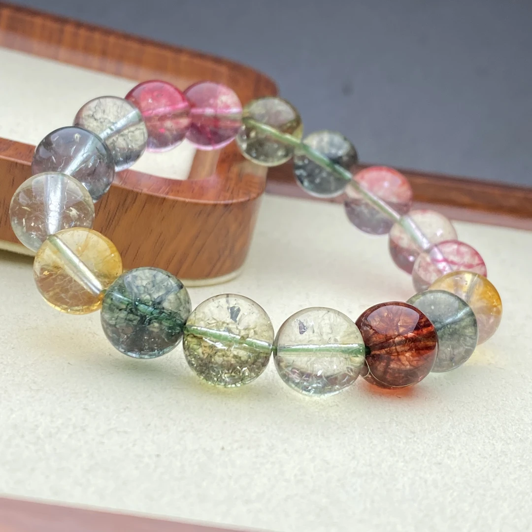 12mm四季凤羽圆珠手链多样性发一件SJ-091号