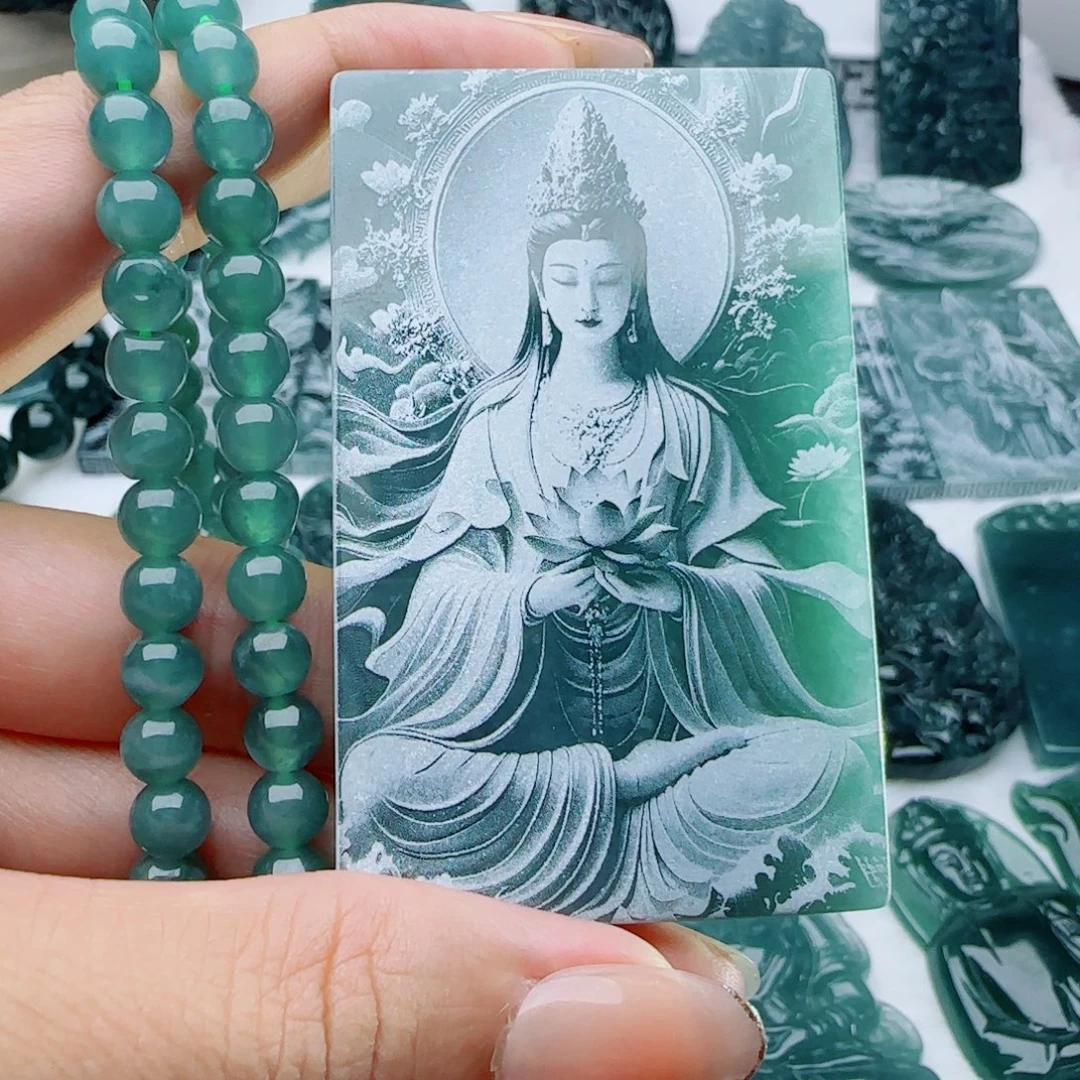 颈饰未镶嵌翡翠多样性发货天然的A货翡翠