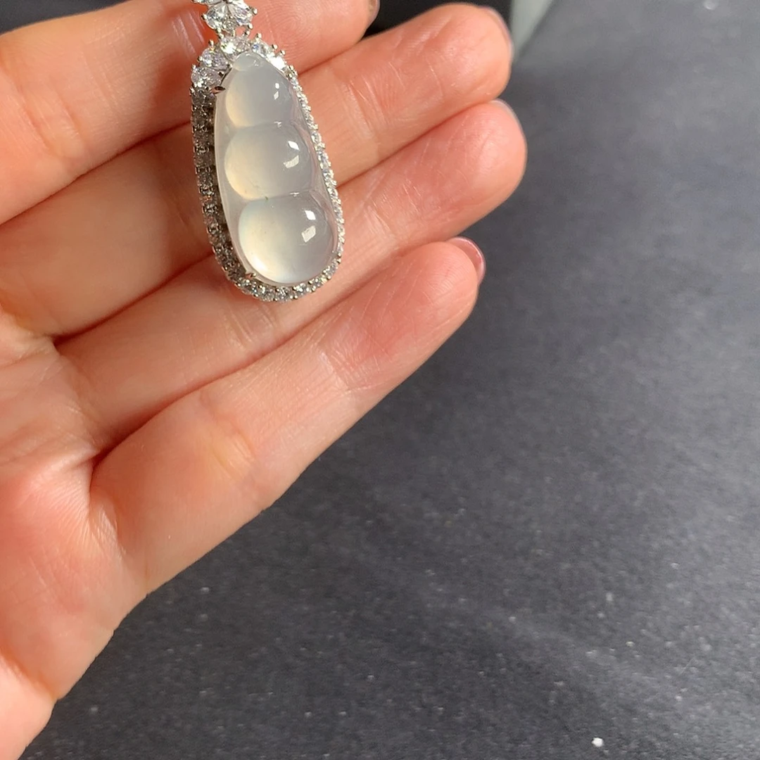 颈饰银S925镶嵌翡翠蔚**薰11111111