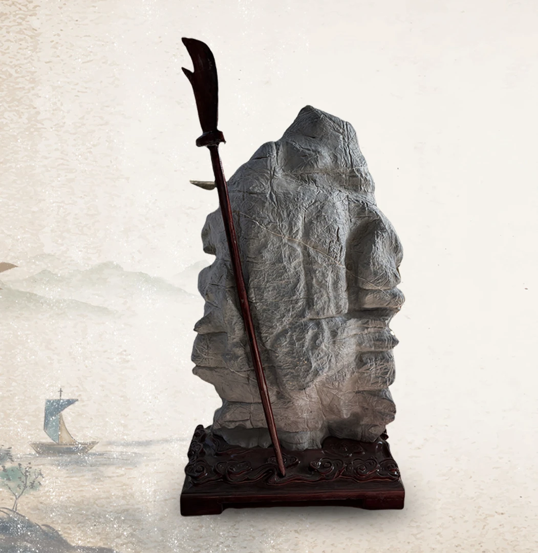 灵璧奇石象形石/彩石/靠山石/白灵玉/底座摆件，仅供直播间参拍