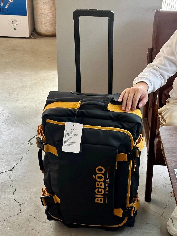 出口德国BIGBOO行李箱布箱牛津布托运箱防爆超轻旅行箱20寸登机箱