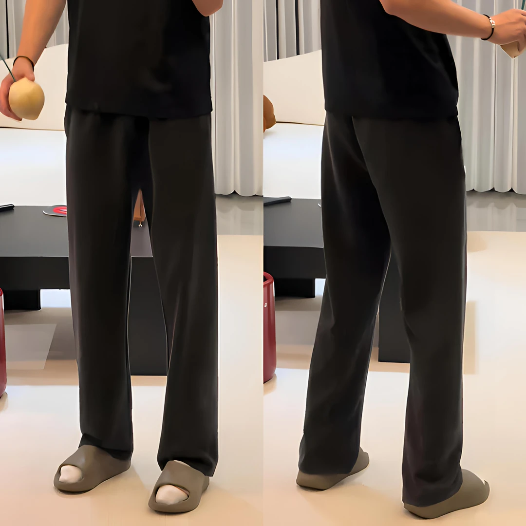 2025秋季高级感水洗做旧直筒休闲裤男士宽松显瘦百搭垂感运动卫裤