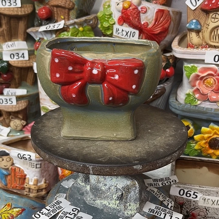 粗陶材质多肉花盆