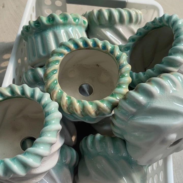 组合半手工花盆浮力炸微瑕