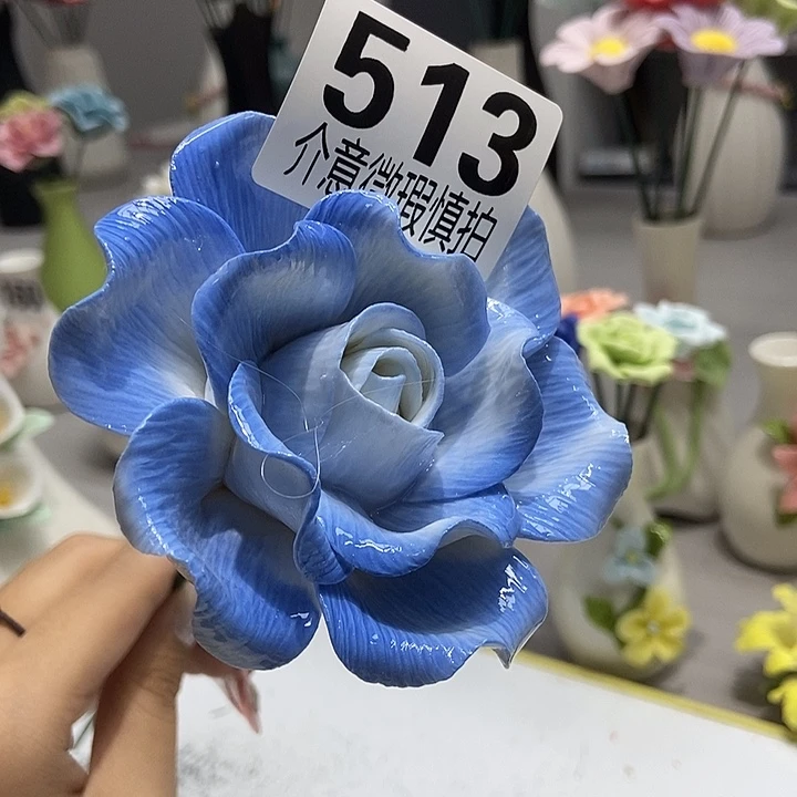 陶瓷纯手工捏花设计