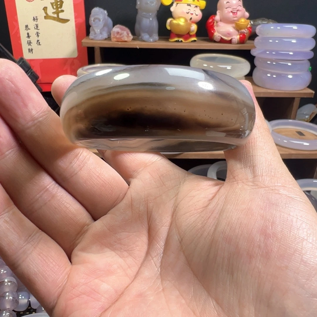 玛瑙/玉髓手镯未镶嵌桃*