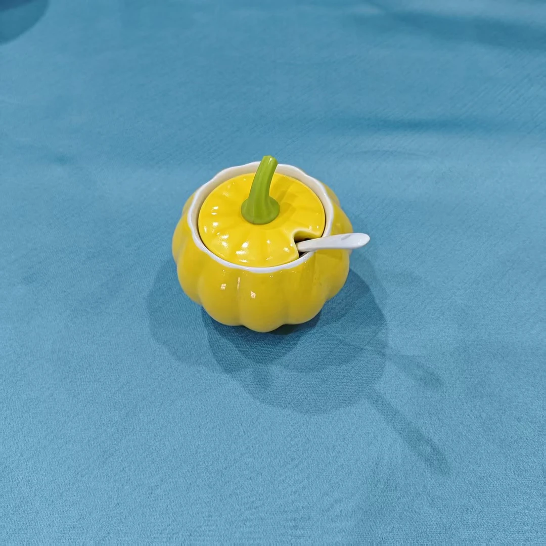 南瓜陶瓷调味罐创意