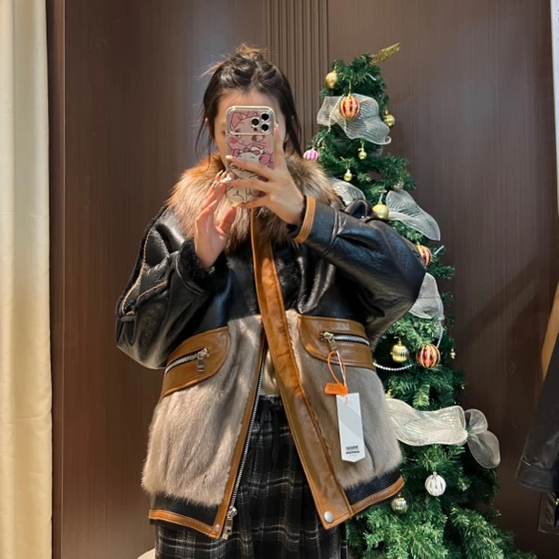 【时装周系】皮毛一体外套Al-704