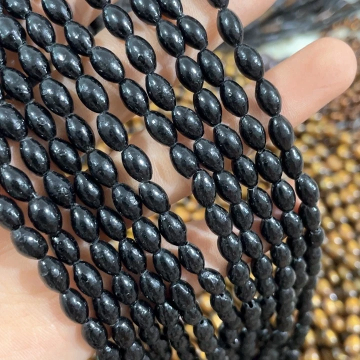 贝壳非金属一条黑豆豆米珠