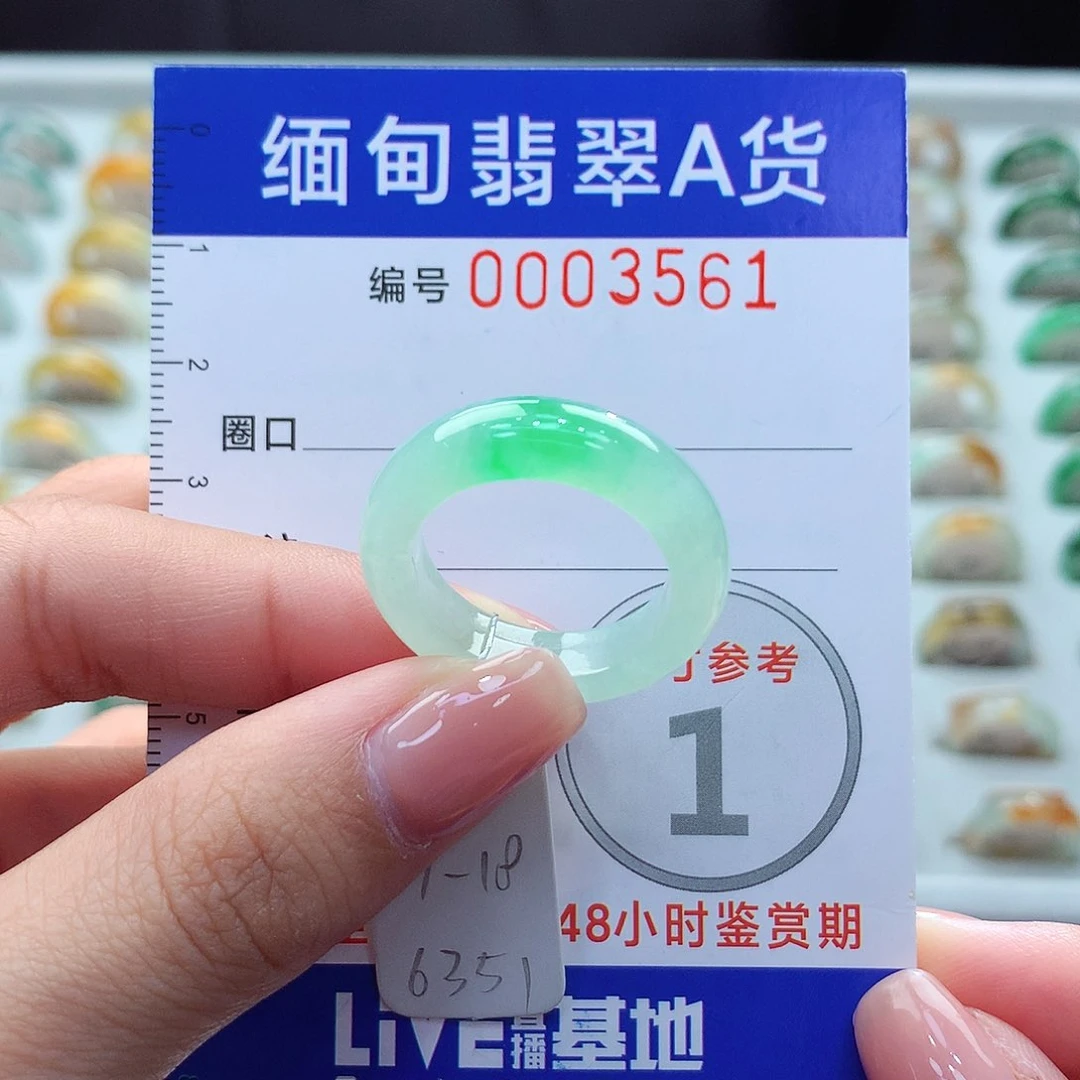 未镶嵌戒圈翡翠17.18号