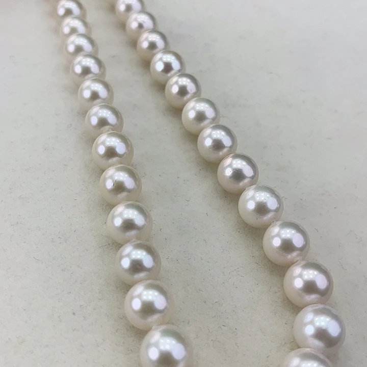 淡水珍珠颈饰银S925镶嵌卡9.10极光炫彩高品