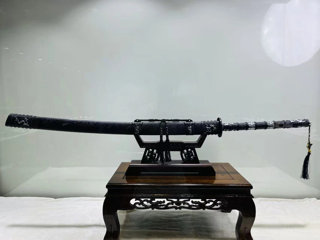 【斩龙刀】新疆西藏可发龙泉刀剑-高性能锰钢 文玩收藏（未开刃）