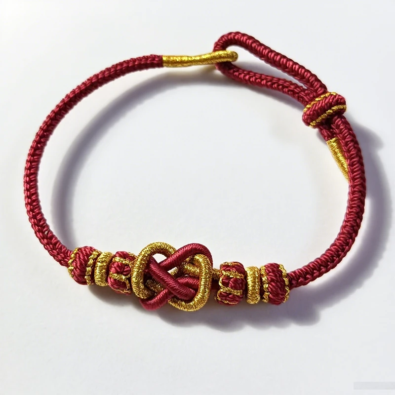 非金属锦纶手链 民族风古法编织手链绳编女款平安结手编红手绳