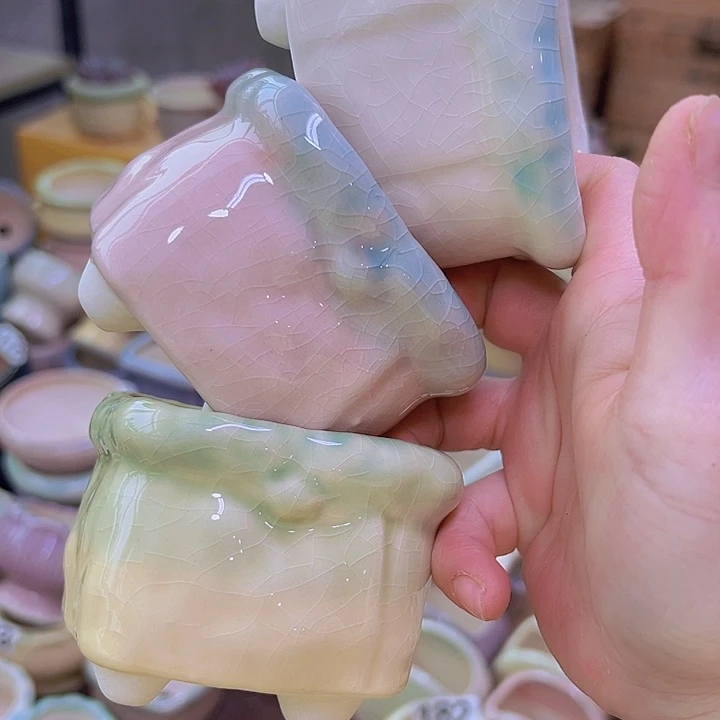 红陶陶瓷花盆当场满12包邮