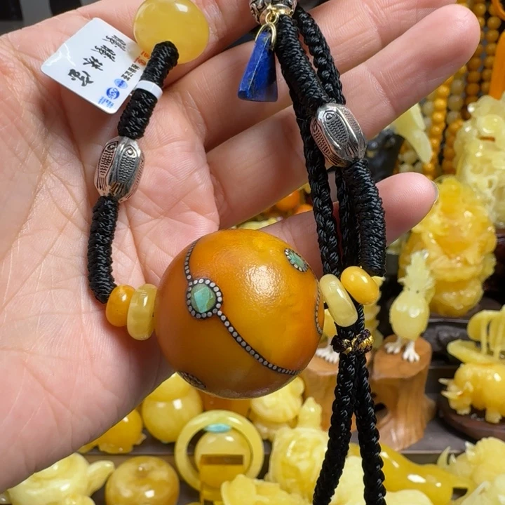 蜜蜡珠宝奇石未镶嵌心*子