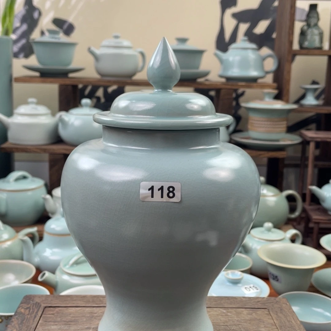 陶瑕疵仿古手工茶叶罐118号……&