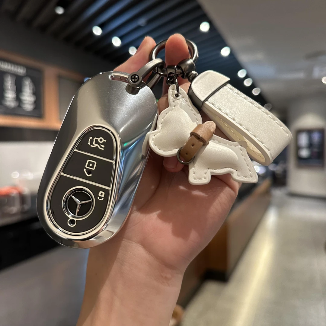 适用奔驰glc260l钥匙套glc300/e300l壳c级e级c260l/c300l女车包扣