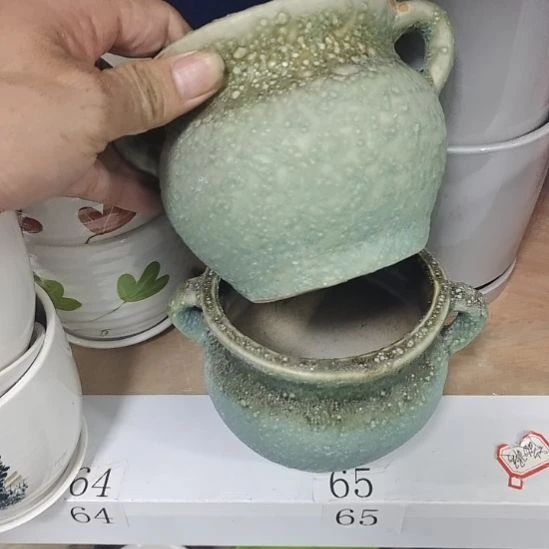 微瑕陶瓷花盆满12包邮