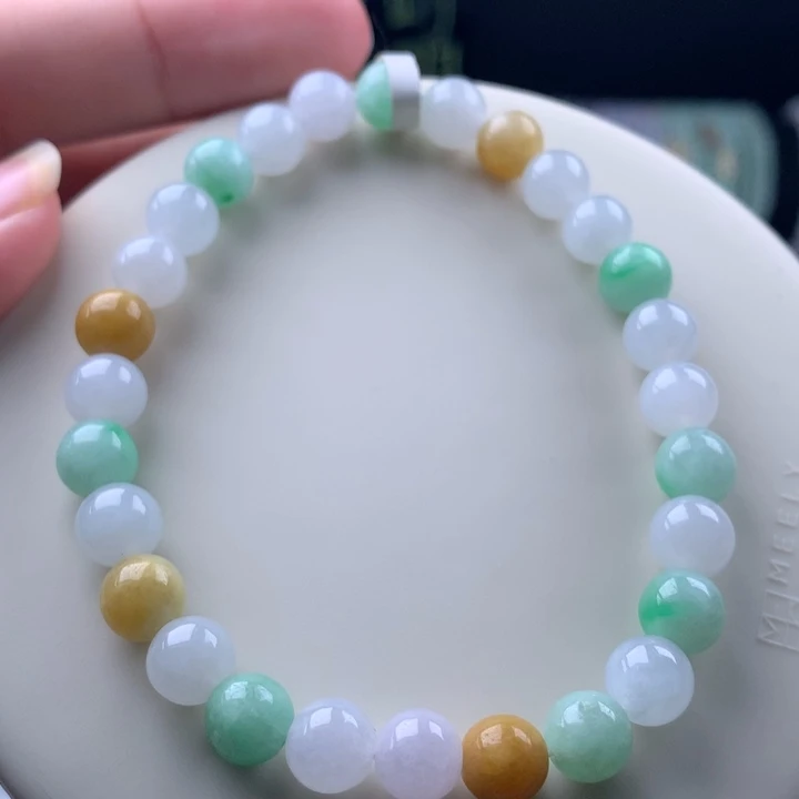 手链翡翠未镶嵌卡