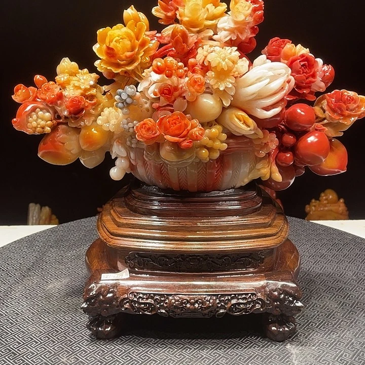 金***刻寿山石寿山石雕刻艺术品