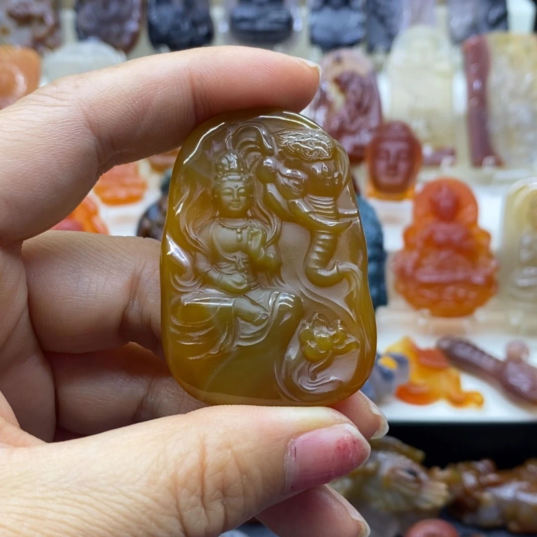 玛瑙/玉髓吊坠(赠链)未镶嵌吊坠